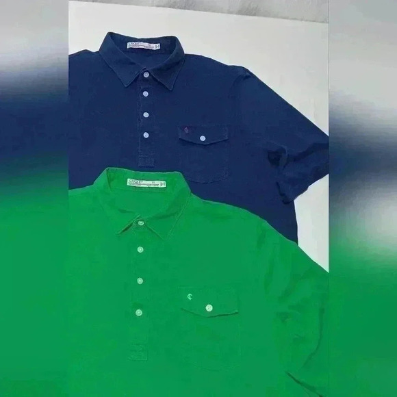 2 Criquet Classic Players Shirt 💯ORGANIC cotton Short Sleeve Polo. Men's sizeXL - Picture 7 of 8